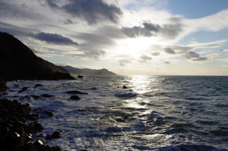 冬浅し油戸海岸