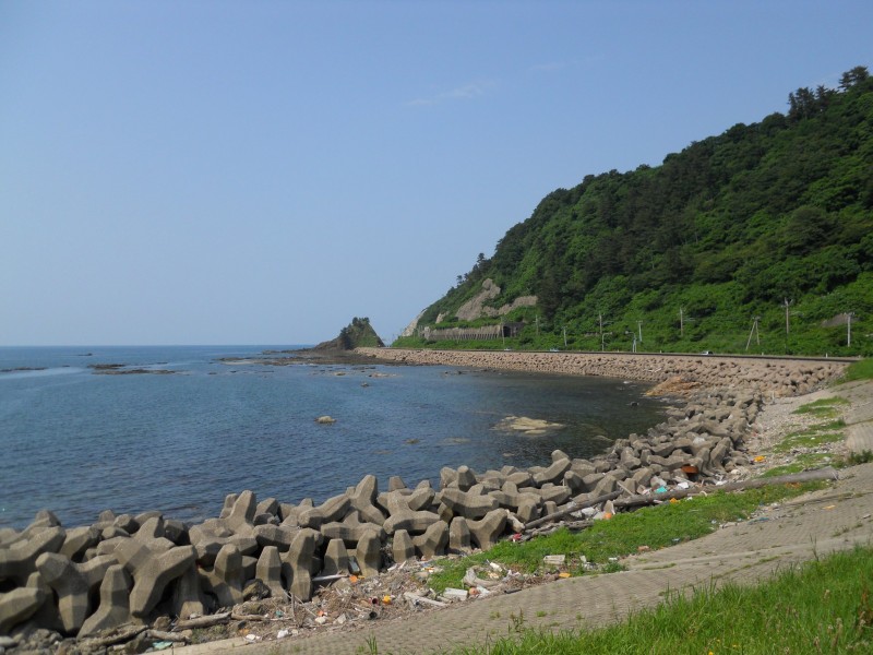 「道の駅あつみ　しゃりん」から見る日本海