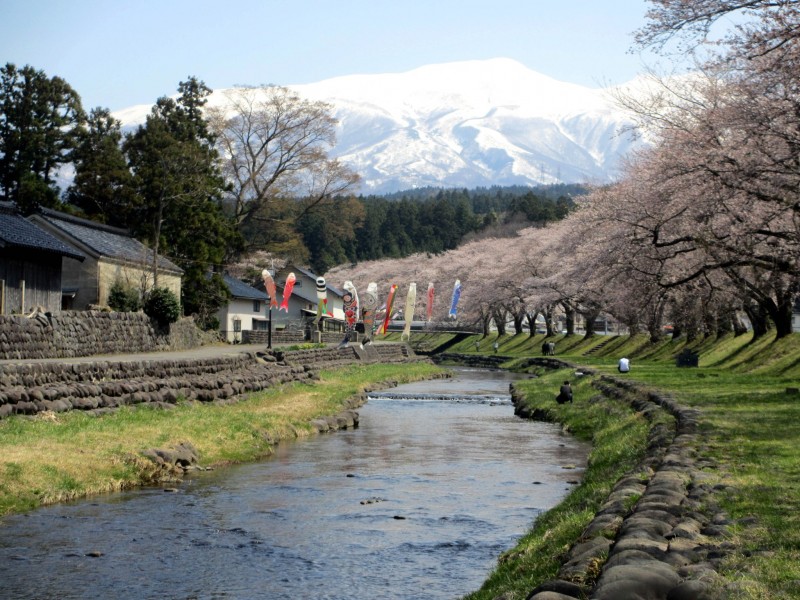 遊佐町高瀬地区「洗沢川」